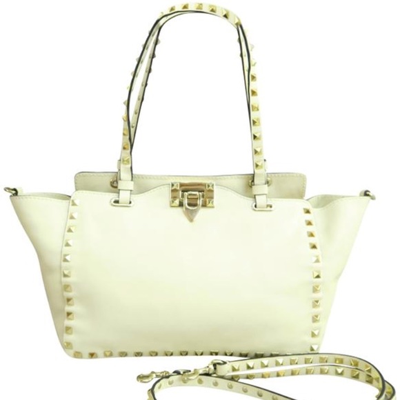 VALENTINO SMALL ROCKSTUD DOUBLE HANDLE BAG - Picture 2 of 8